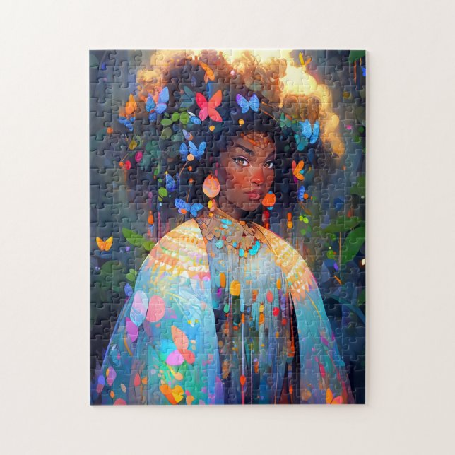 Puzzle Nature Déesse Imaginaire afro-américain Art (Vertical)