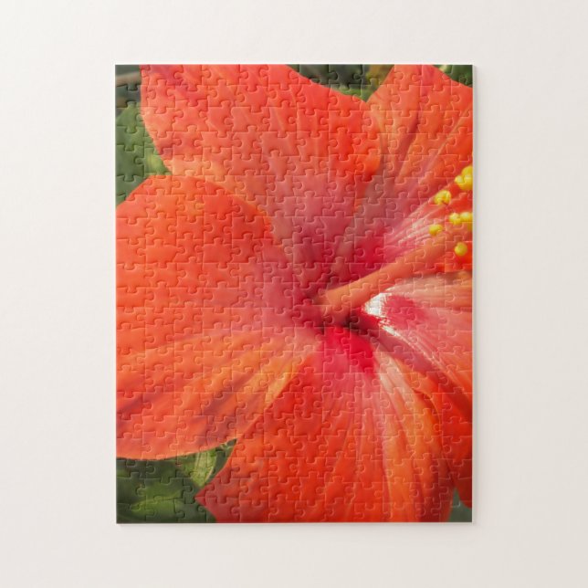Puzzle nature, hibiscus, fleur, été, floral, tropical (Vertical)