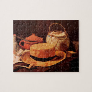 Puzzle Nature morte Chapeau de paille jaune de Vincent va