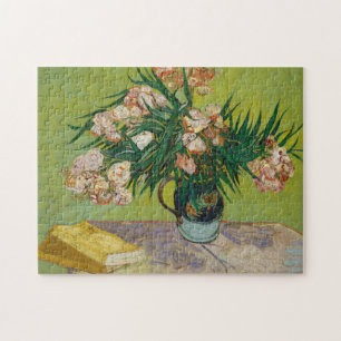 Puzzle Nature morte florale rose aux oleanders de Van Gog