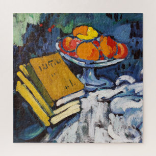 Puzzle Nature morte Livres et Bol   Maurice de Vlaminck  