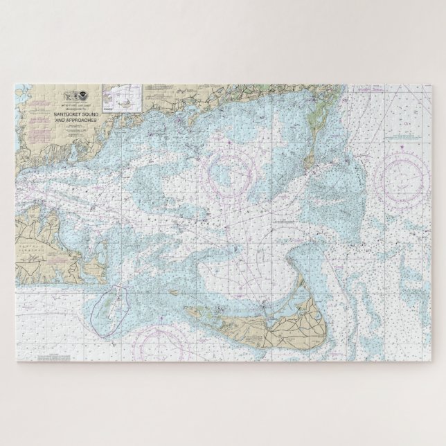 Puzzle Nautique du son et des approches de nantucket 1323 (Horizontal)