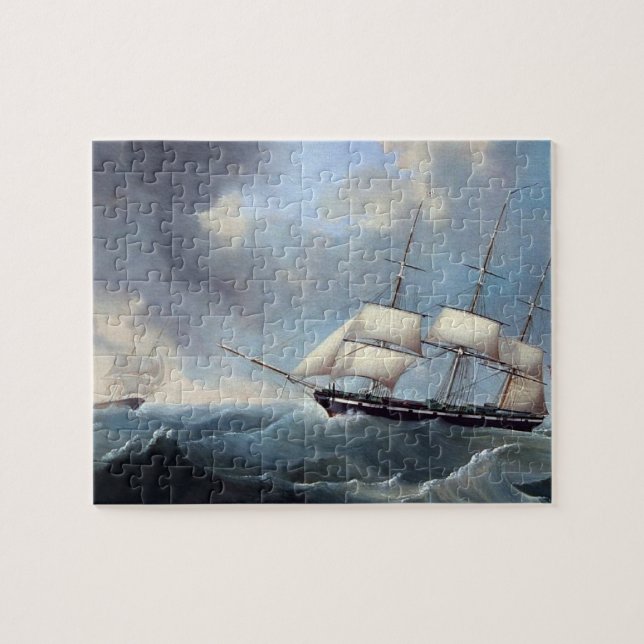 Puzzle Navire allemand Anne Emilie 1848 (Horizontal)