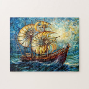 Puzzle Navire Nautilus Fantastique dans un Océan Tourbill