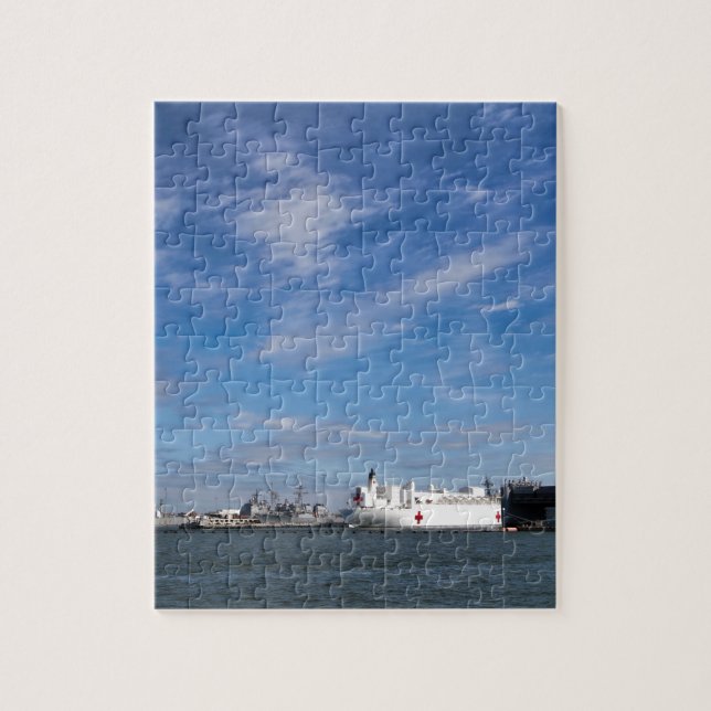 Puzzle Navires Norfolk la Virginie (Vertical)