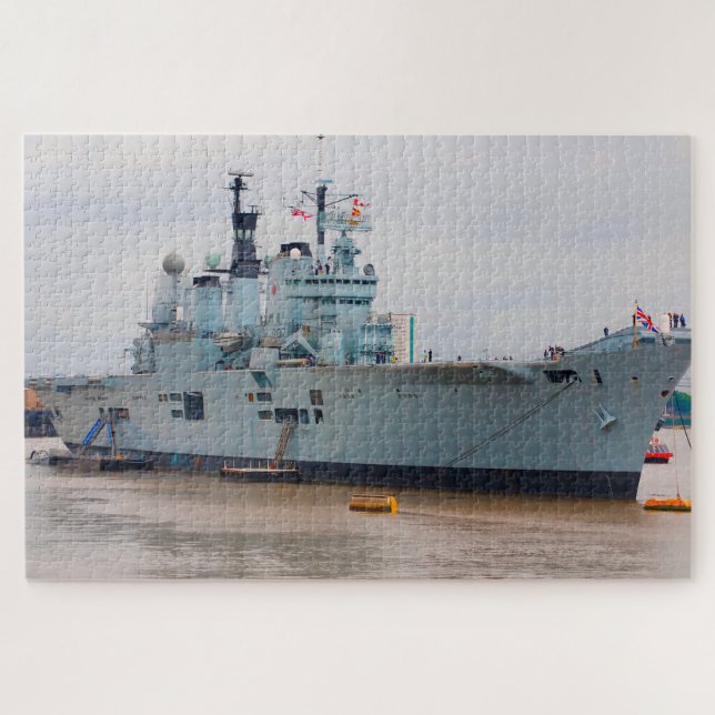 Puzzle Navy Ships Attractions touristiques sur la Tamise. (Horizontal)