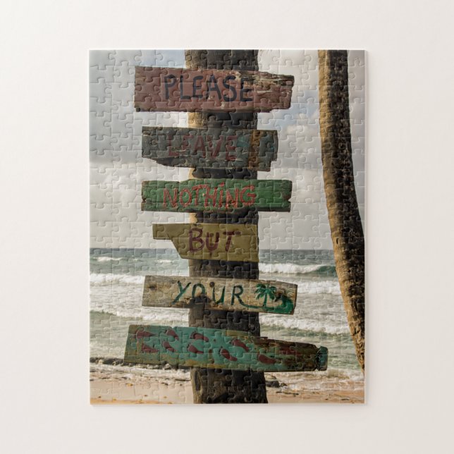 Puzzle Ne laissez rien d'autre que des empreintes (Vertical)