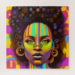Puzzle Ne touchez pas mes cheveux Black Melanin Afro Quee