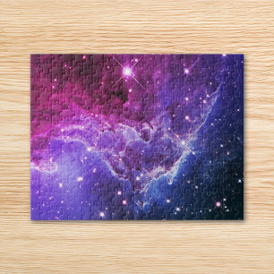 Puzzle Nébuleuse de la tête de singe ombrée violet hipste