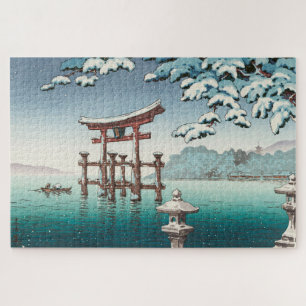 Puzzle Neige à Miyajima par Tsuchiya Koitsu