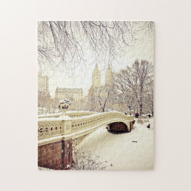 Puzzle Neige de Central Park - hiver New York (Vertical)