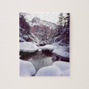 Puzzle Neige profonde des piscines d'émeraude moyen