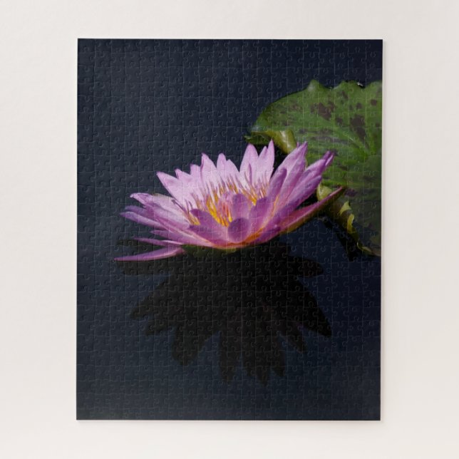 Puzzle Nénuphar rose violet (Vertical)