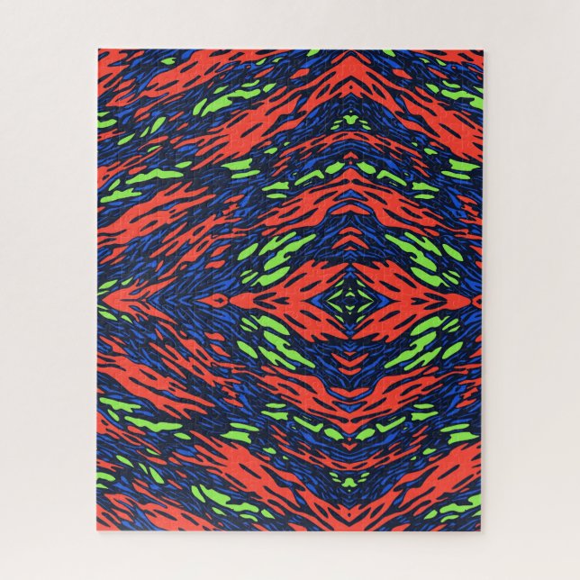 Puzzle Neon Camo Challenging (Vertical)