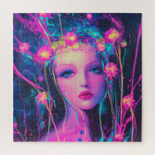 Puzzle Neon, déesse Alien
