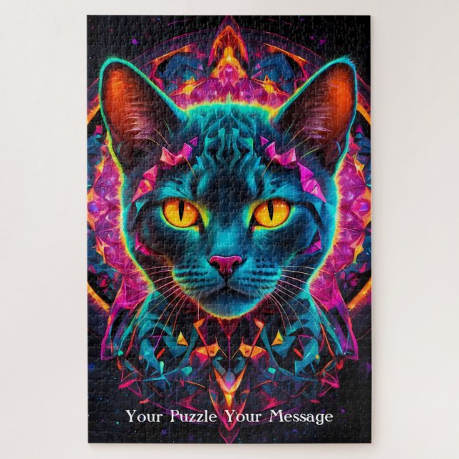 Puzzle Neon Mandala (Vertical)