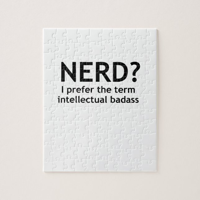 Puzzle NERD ? Drôle, design geek (Vertical)