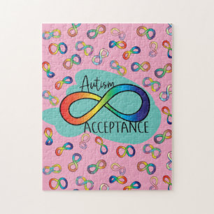 Puzzle Neurodiversité Autisme Acceptation Arc-en-ciel Jig