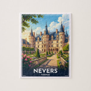 Puzzle Nevers France Château Voyage Antique