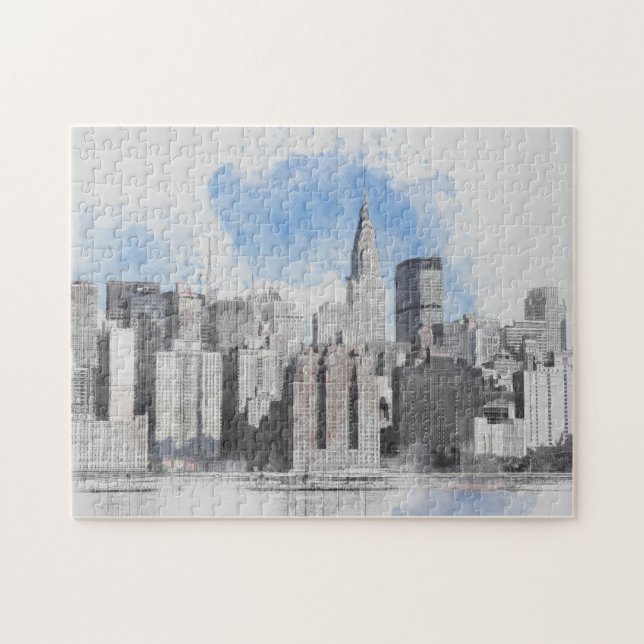 Puzzle New York City Manhattan Skyline (Horizontal)