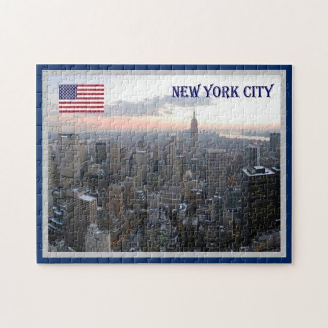 Puzzle New York City - Vue aérienne - USA - (Horizontal)
