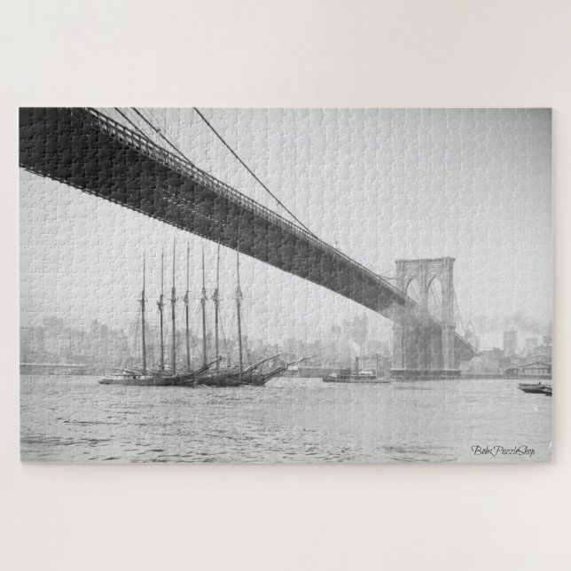 Puzzle New York de dessous le pont de Brooklyn (Horizontal)