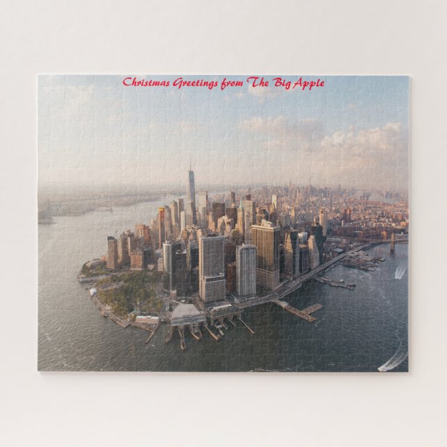 Puzzle New York Skyline.voeux de Noël (Horizontal)