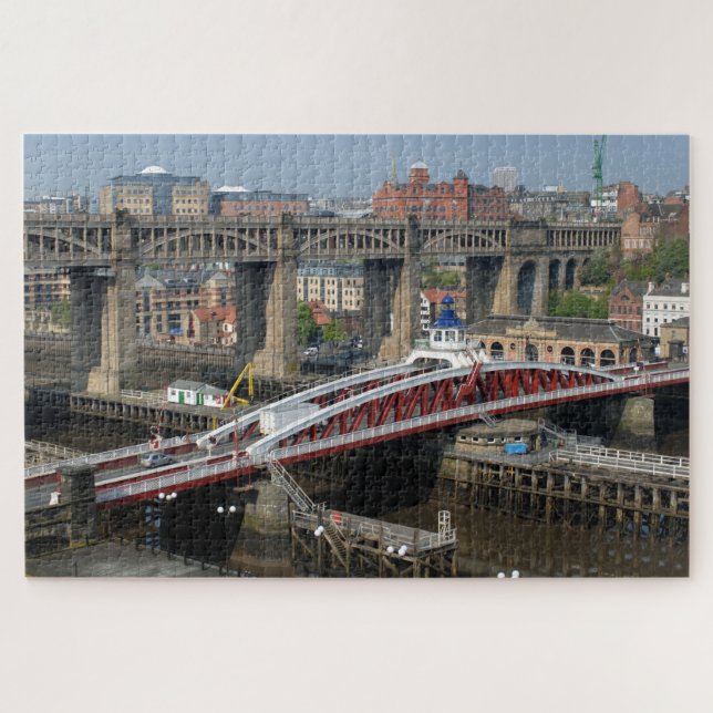 Puzzle Newcastle sur Tyne, Royaume-Uni. La Br Ferroviaire (Horizontal)