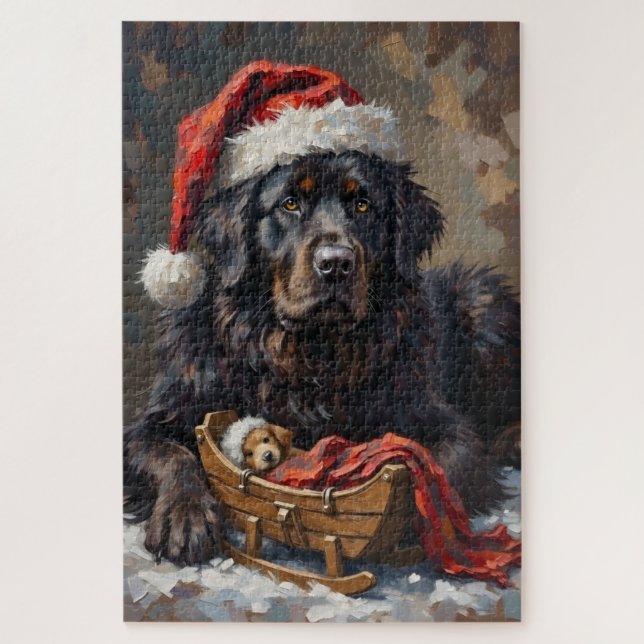 Puzzle Newfoundland Quiet Christmas Night Guardian Hat (Vertical)