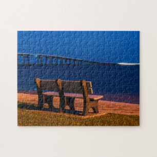 Puzzle Night Bench Invite to Sit