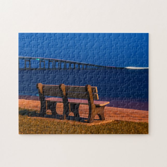 Puzzle Night Bench Invite to Sit (Horizontal)