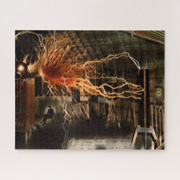 Puzzle Nikola Tesla Homme de Mystère Couleur Redux