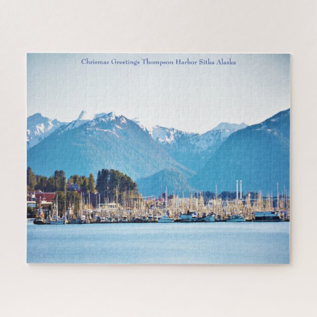 Puzzle Noël Bonjour Alaska Thompson Harbour Sitka (Horizontal)