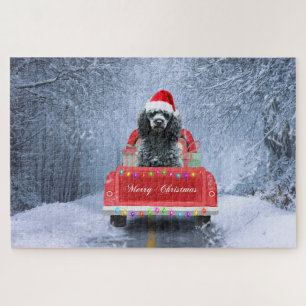 Puzzle Noël Caniche