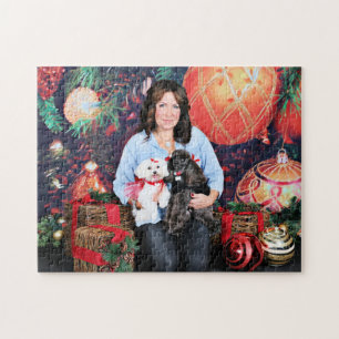 Puzzle Noël - caniche d'Amiche - Tinkerbell maltais