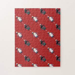 Puzzle Noël des pingouins