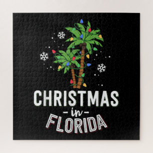 Puzzle Noël En Floride Pont Les Palmiers Famille Va