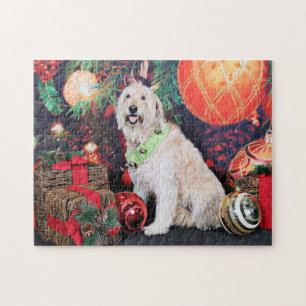 Puzzle Noël - marguerite - Goldendoodle