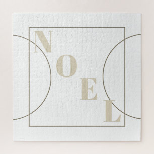 Puzzle Noel Moderne Chic Noël Bronze Blanc Tons