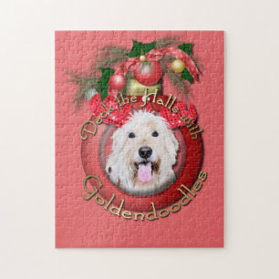 Puzzle Noël - plate-forme les halls - GoldenDoodles -
