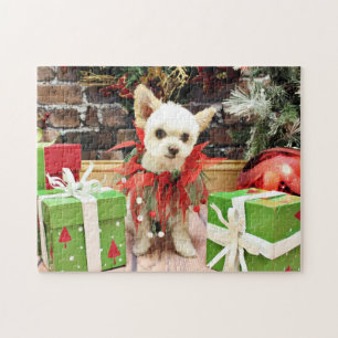 Puzzle Noël - Pomeranian X - marguerite
