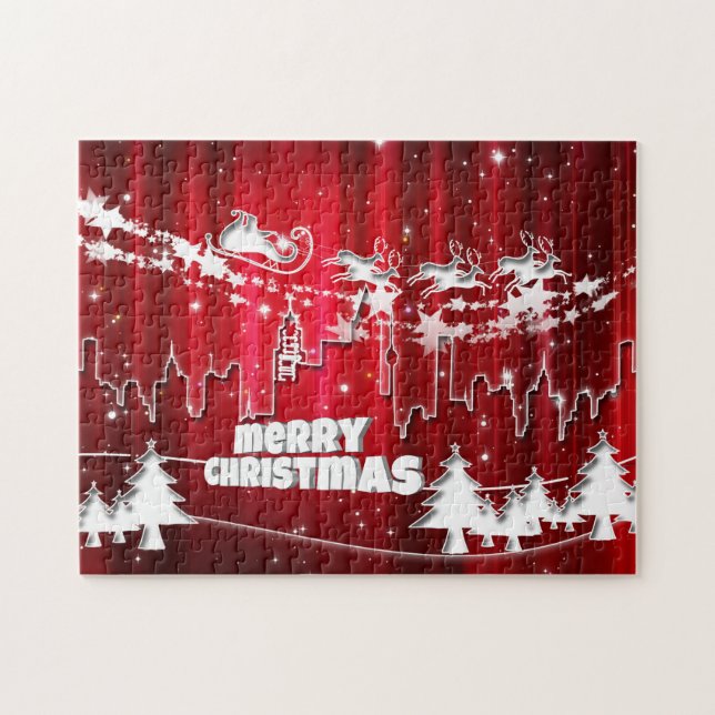 Puzzle Noël rouge (Horizontal)
