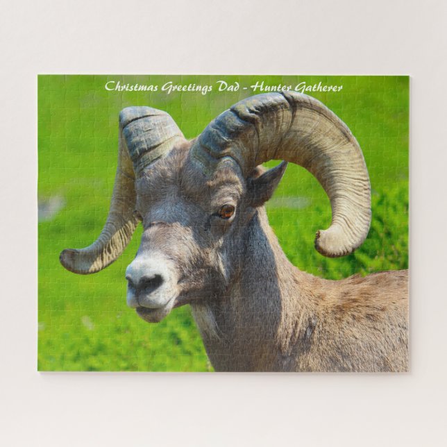 Puzzle Noël Salutations Mon Hunter Gatherer (Horizontal)
