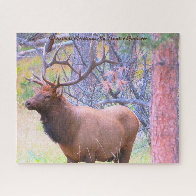 Puzzle Noël Salutations Mon Hunter Gatherer (Horizontal)