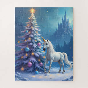 Puzzle Noël Unicorne et Fairytale Castle