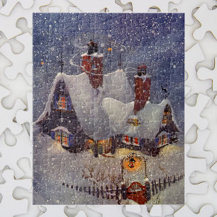 Puzzle Noël vintage, Atelier du Père Noël Pôle Nord