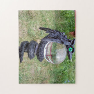 Puzzle noir de globe de dragon