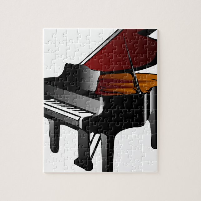 Puzzle noir de lustre de piano (Vertical)
