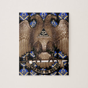 Puzzle Noir écossais de carré et de boussole de rite