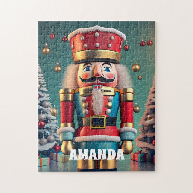 Puzzle Noisette Noël Personnalisé Enfants (Vertical)